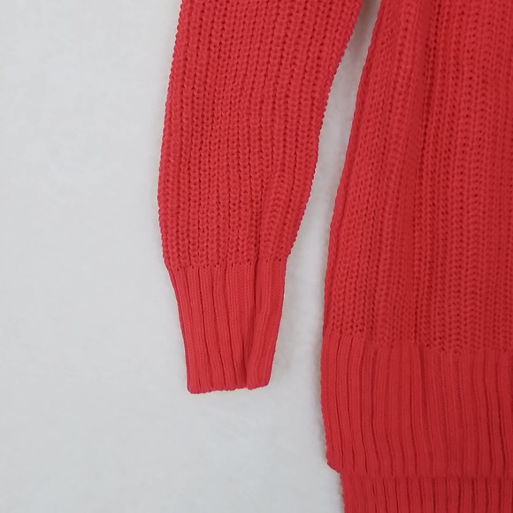 LOGG by H&M Loose Knit‎ Open Side Sweater Size Small in Red - Picture 12 of 13